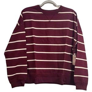SO Crewneck Striped Sweatshirt, 2X